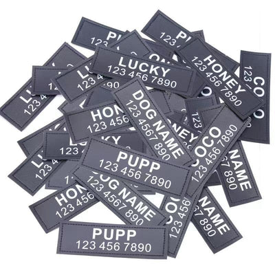 Custom Harness Name Tag - Waggy Tails