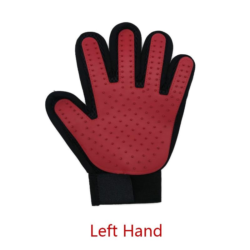 Animal grooming gloves best sale